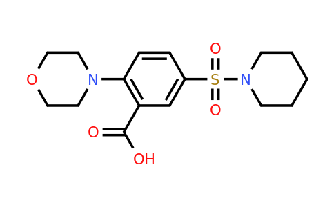 CAS 568566-60-9 | 2-(morpholin-4-yl)-5-(piperidine-1-sulfonyl)benzoic acid