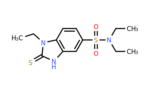 CAS 568570-12-7 | N,N,1-triethyl-2-sulfanyl-1H-1,3-benzodiazole-5-sulfonamide