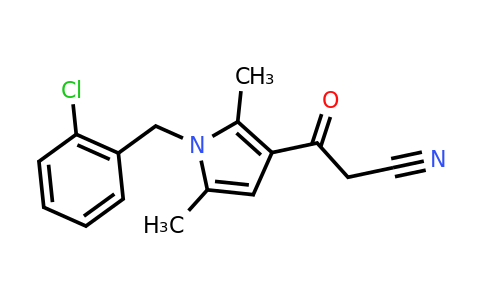 CAS 568574-79-8 | 3-{1-[(2-chlorophenyl)methyl]-2,5-dimethyl-1H-pyrrol-3-yl}-3-oxopropanenitrile