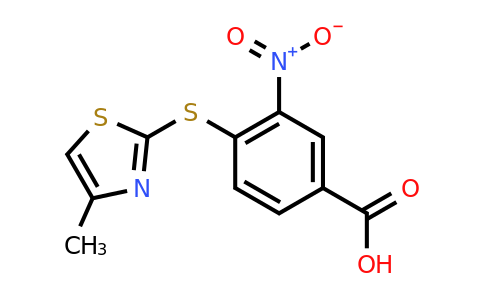 CAS 571151-21-8 | 4-[(4-methyl-1,3-thiazol-2-yl)sulfanyl]-3-nitrobenzoic acid