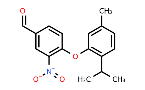 CAS 571153-23-6 | 4-[5-methyl-2-(propan-2-yl)phenoxy]-3-nitrobenzaldehyde