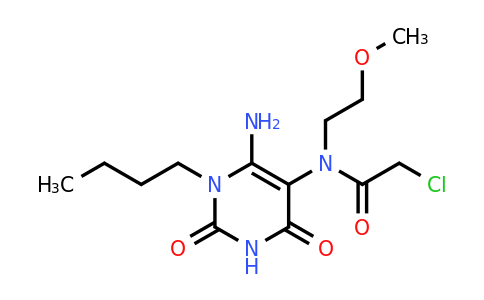 CAS 571917-24-3 | N-(6-Amino-1-butyl-2,4-dioxo-1,2,3,4-tetrahydropyrimidin-5-yl)-2-chloro-N-(2-methoxyethyl)acetamide