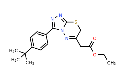CAS 571917-29-8 | ethyl 2-[3-(4-tert-butylphenyl)-7H-[1,2,4]triazolo[3,4-b][1,3,4]thiadiazin-6-yl]acetate