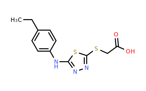 CAS 571919-39-6 | 2-({5-[(4-ethylphenyl)amino]-1,3,4-thiadiazol-2-yl}sulfanyl)acetic acid