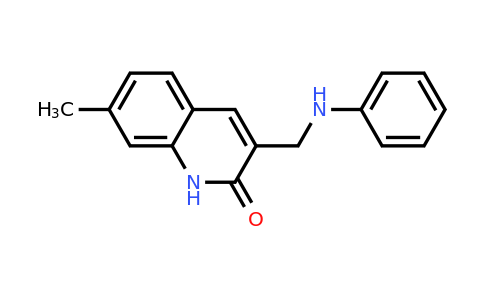CAS 573696-33-0 | 7-Methyl-3-((phenylamino)methyl)quinolin-2(1H)-one