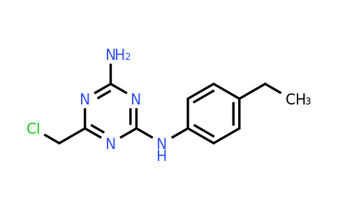 CAS 573935-28-1 | 6-(Chloromethyl)-N2-(4-ethylphenyl)-1,3,5-triazine-2,4-diamine