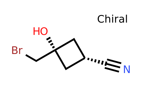 CAS 578715-75-0 | cis-3-(bromomethyl)-3-hydroxycyclobutane-1-carbonitrile