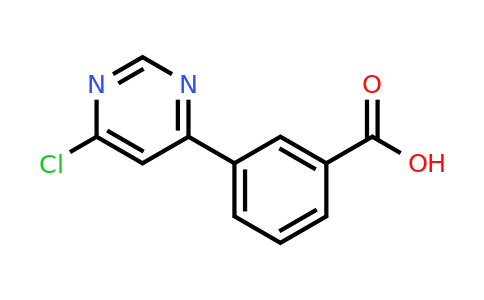 CAS 579476-50-9 | 3-(6-Chloropyrimidin-4-yl)benzoic acid