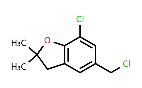 CAS 58023-29-3 | 7-Chloro-5-(chloromethyl)-2,2-dimethyl-2,3-dihydro-1-benzofuran