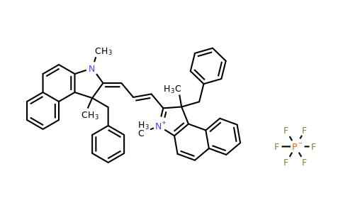 CAS 581092-53-7 | 1-benzyl-2-((1E,3E)-3-(1-benzyl-1,3-dimethyl-1,3-dihydro-2H-benzo[e]indol-2-ylidene)prop-1-en-1-yl)-1,3-dimethyl-1H-benzo[e]indol-3-ium hexafluorophosphate(V)