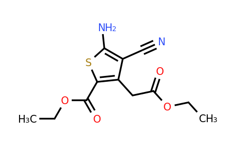 CAS 58168-20-0 | Ethyl 5-amino-4-cyano-3-(2-ethoxy-2-oxoethyl)thiophene-2-carboxylate