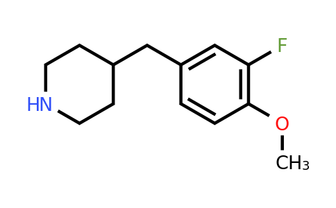 CAS 584555-74-8 | 4-(3-Fluoro-4-methoxy-benzyl)-piperidine