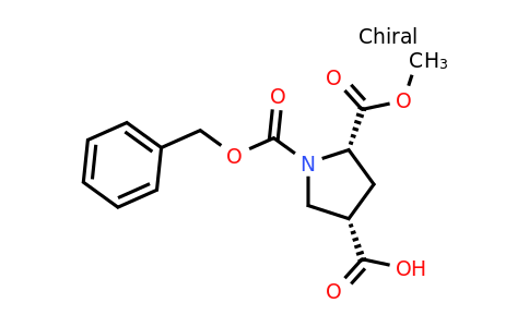 CAS 586396-26-1 | (3S,5S)-1-benzyloxycarbonyl-5-methoxycarbonyl-pyrrolidine-3-carboxylic acid