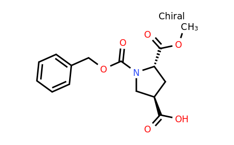 CAS 586396-27-2 | (3R,5S)-1-benzyloxycarbonyl-5-methoxycarbonyl-pyrrolidine-3-carboxylic acid
