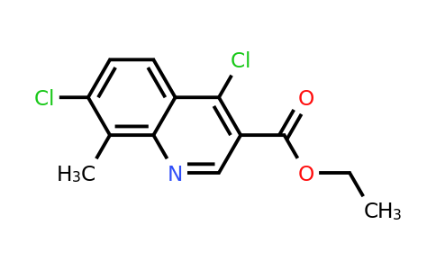 CAS 58666-08-3 | Ethyl 4,7-dichloro-8-methylquinoline-3-carboxylate