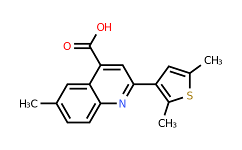 CAS 587850-77-9 | 2-(2,5-Dimethylthiophen-3-yl)-6-methylquinoline-4-carboxylic acid