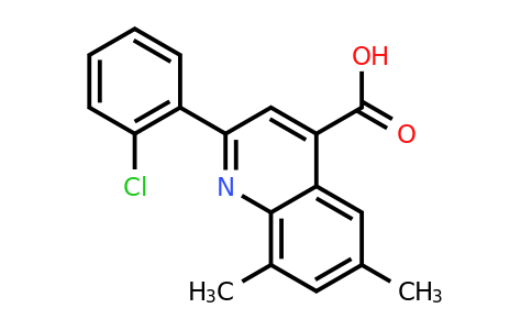 CAS 587850-79-1 | 2-(2-Chlorophenyl)-6,8-dimethylquinoline-4-carboxylic acid