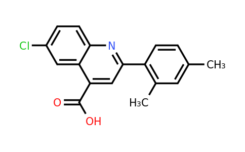 CAS 587852-34-4 | 6-Chloro-2-(2,4-dimethylphenyl)quinoline-4-carboxylic acid