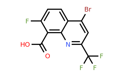 CAS 587886-25-7 | 4-Bromo-7-fluoro-2-(trifluoromethyl)quinoline-8-carboxylic acid