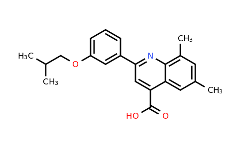 CAS 588674-05-9 | 2-(3-Isobutoxyphenyl)-6,8-dimethylquinoline-4-carboxylic acid