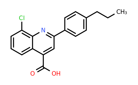 CAS 588676-12-4 | 8-Chloro-2-(4-propylphenyl)quinoline-4-carboxylic acid