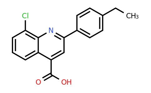 CAS 588677-31-0 | 8-Chloro-2-(4-ethylphenyl)quinoline-4-carboxylic acid
