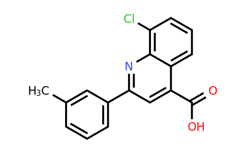 CAS 588677-32-1 | 8-Chloro-2-(m-tolyl)quinoline-4-carboxylic acid
