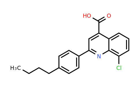 CAS 588677-33-2 | 2-(4-Butylphenyl)-8-chloroquinoline-4-carboxylic acid