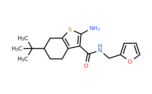 CAS 588678-81-3 | 2-Amino-6-(tert-butyl)-N-(furan-2-ylmethyl)-4,5,6,7-tetrahydrobenzo[b]thiophene-3-carboxamide