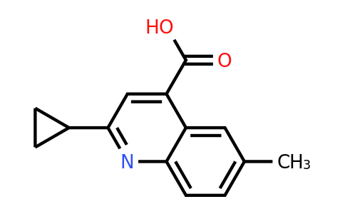 CAS 588681-43-0 | 2-Cyclopropyl-6-methylquinoline-4-carboxylic acid