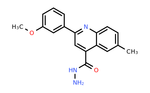 CAS 588692-18-6 | 2-(3-Methoxyphenyl)-6-methylquinoline-4-carbohydrazide