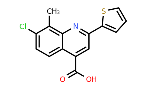 CAS 588696-19-9 | 7-Chloro-8-methyl-2-(thiophen-2-yl)quinoline-4-carboxylic acid
