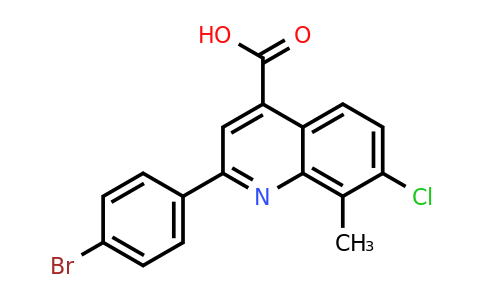 CAS 588696-21-3 | 2-(4-Bromophenyl)-7-chloro-8-methylquinoline-4-carboxylic acid