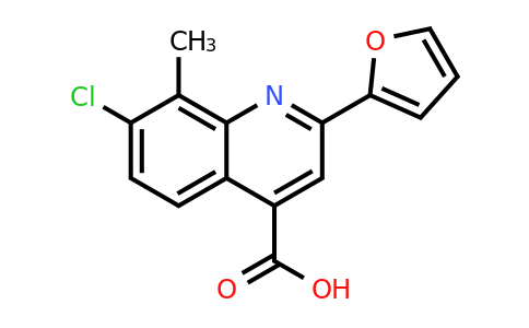 CAS 588696-22-4 | 7-Chloro-2-(furan-2-yl)-8-methylquinoline-4-carboxylic acid