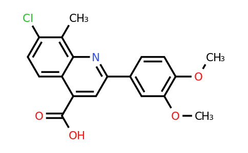 CAS 588696-86-0 | 7-Chloro-2-(3,4-dimethoxyphenyl)-8-methylquinoline-4-carboxylic acid
