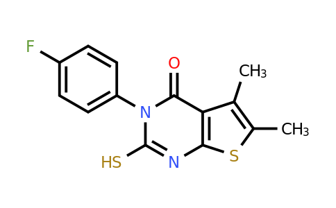 CAS 588711-33-5 | 3-(4-fluorophenyl)-5,6-dimethyl-2-sulfanyl-3H,4H-thieno[2,3-d]pyrimidin-4-one