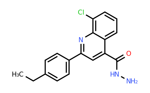 CAS 588711-80-2 | 8-Chloro-2-(4-ethylphenyl)quinoline-4-carbohydrazide