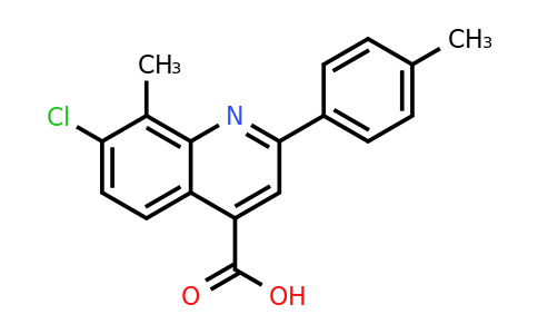 CAS 588712-25-8 | 7-Chloro-8-methyl-2-(p-tolyl)quinoline-4-carboxylic acid