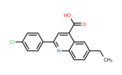 CAS 590350-40-6 | 2-(4-Chlorophenyl)-6-ethylquinoline-4-carboxylic acid