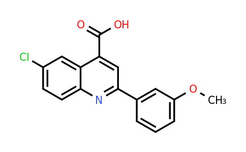 CAS 590350-42-8 | 6-Chloro-2-(3-methoxyphenyl)quinoline-4-carboxylic acid