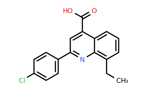 CAS 590350-43-9 | 2-(4-Chlorophenyl)-8-ethylquinoline-4-carboxylic acid