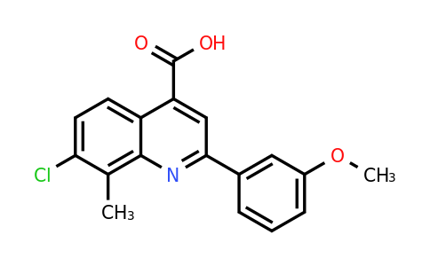 CAS 590353-82-5 | 7-Chloro-2-(3-methoxyphenyl)-8-methylquinoline-4-carboxylic acid