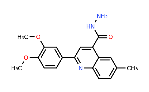 CAS 590355-39-8 | 2-(3,4-Dimethoxyphenyl)-6-methylquinoline-4-carbohydrazide