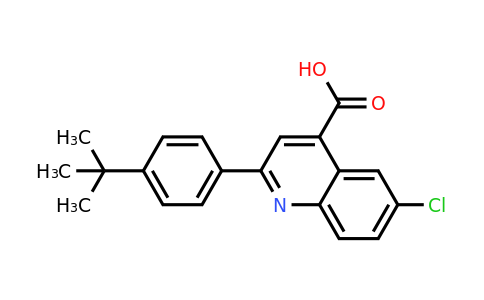 CAS 590355-49-0 | 2-(4-(tert-Butyl)phenyl)-6-chloroquinoline-4-carboxylic acid