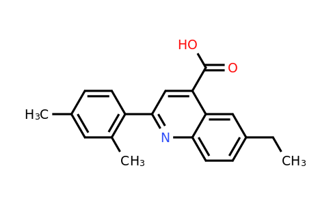 CAS 590355-50-3 | 2-(2,4-Dimethylphenyl)-6-ethylquinoline-4-carboxylic acid