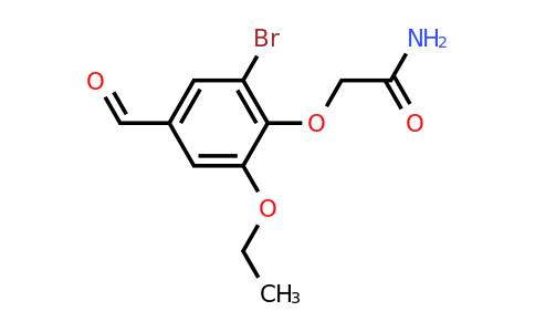 CAS 590357-01-0 | 2-(2-bromo-6-ethoxy-4-formylphenoxy)acetamide