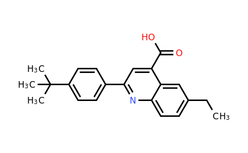 CAS 590357-68-9 | 2-(4-(tert-Butyl)phenyl)-6-ethylquinoline-4-carboxylic acid