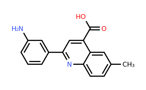 CAS 590358-30-8 | 2-(3-Aminophenyl)-6-methylquinoline-4-carboxylic acid