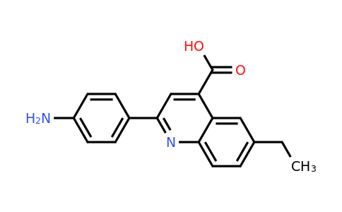 CAS 590358-31-9 | 2-(4-Aminophenyl)-6-ethylquinoline-4-carboxylic acid