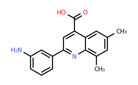 CAS 590359-90-3 | 2-(3-Aminophenyl)-6,8-dimethylquinoline-4-carboxylic acid